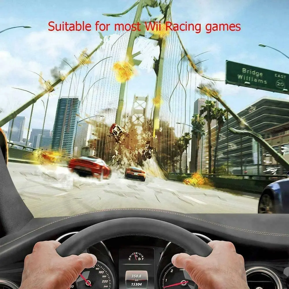 Steering Wheel for Nintend Wii Mario Kart Racing Games Remote Controller