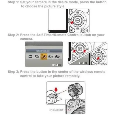 RC-6 Wireless IR Shutter Remote Control for Canon EOS 650D 60D 600D 550D 7D 5D