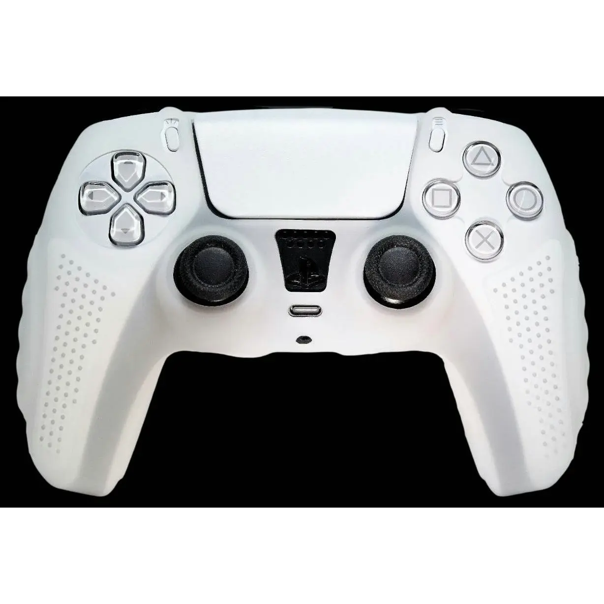 Silicone Cover Compatible For PS5 Controller Case Skin - Clear White Ultra Grip