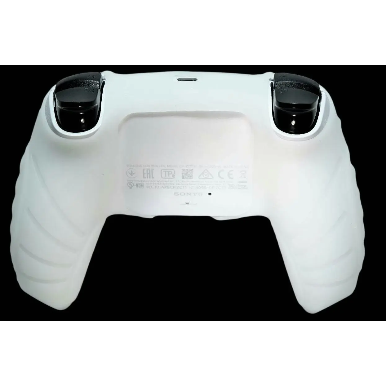 Silicone Cover Compatible For PS5 Controller Case Skin - Clear White Ultra Grip