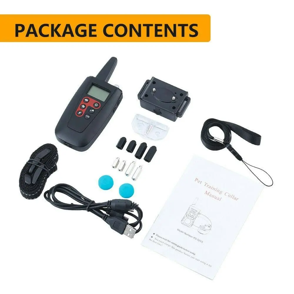 Training Electric Dog Pet E-Collar Obedience Remote Control Anti Bark-Shock