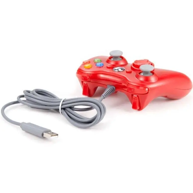 Controller For Microsoft Xbox 360 Console & Windows PC Compute Joystick Wired | Red