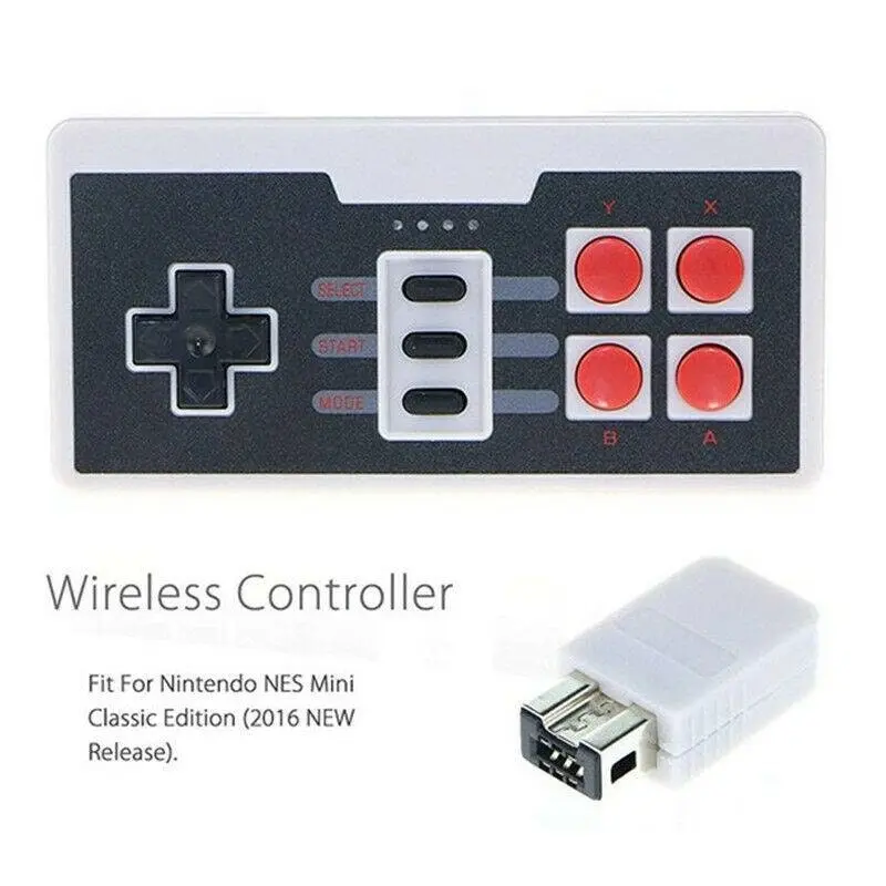 2.4G Wireless Controller Gamepad Joypad for Nintendo Mini Classic NES SNES