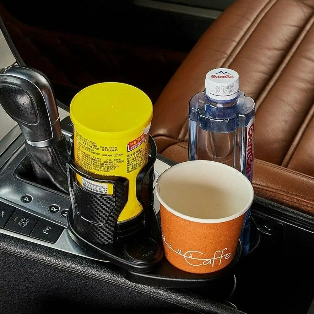 Adjustable 2in1 Car Seat Cup Holder Bottle Drink Coffee Storage Water Bottle