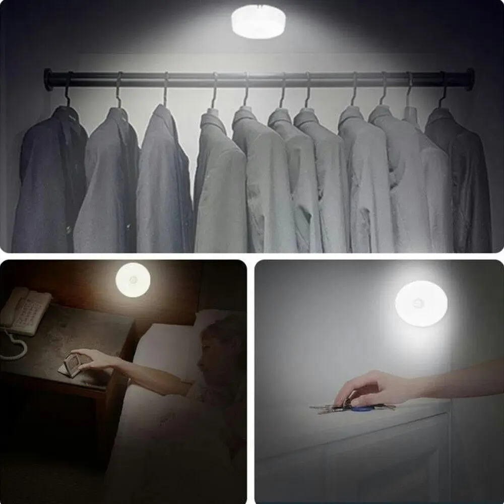 Night Light Body Induction Lamp USB Rechargeable Wall Mount