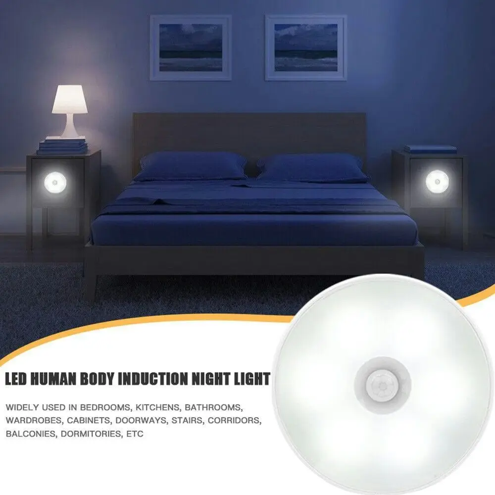 Night Light Body Induction Lamp USB Rechargeable Wall Mount