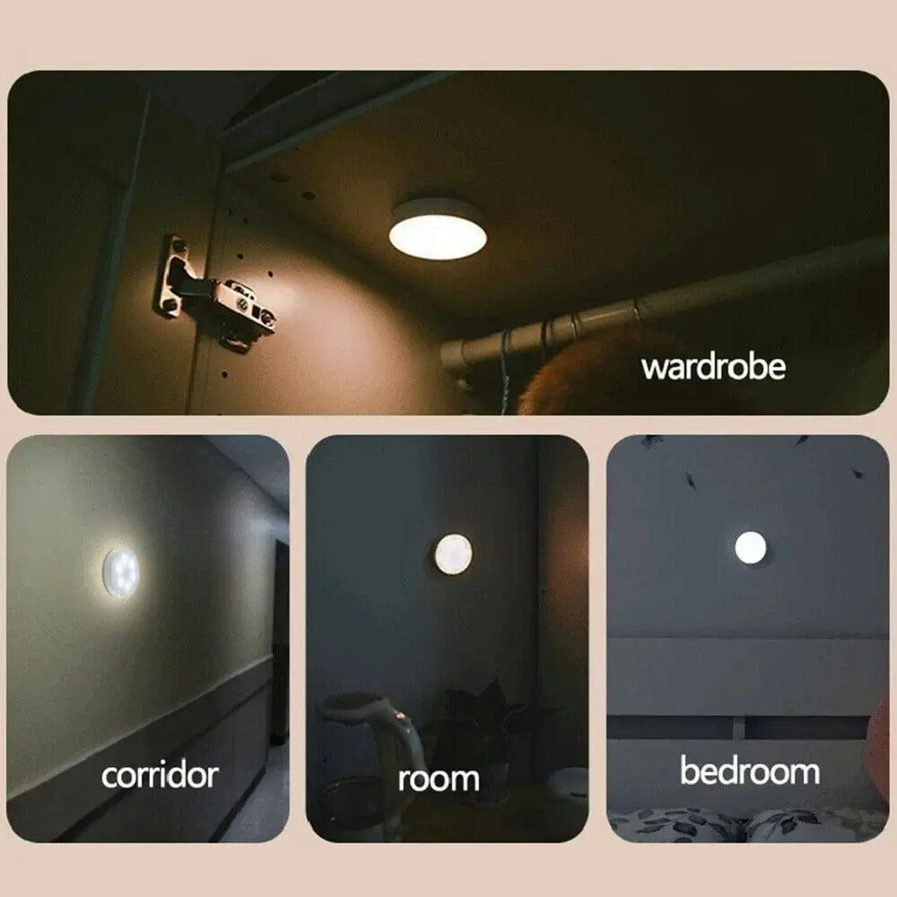 Night Light Body Induction Lamp USB Rechargeable Wall Mount