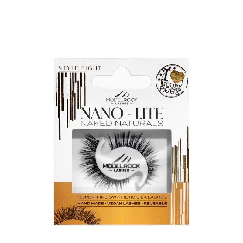 MODELROCK Lashes NANO - LITE NAKED NATURALS - Style 8 Lash Set