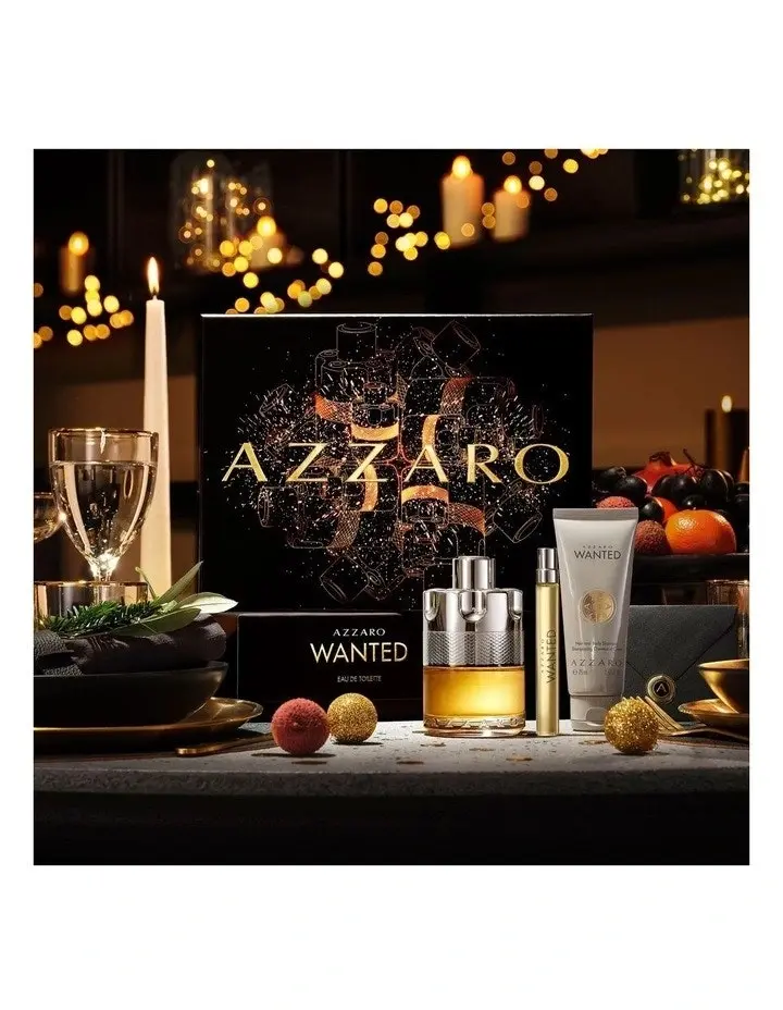 Azzaro Wanted EDT 100ml 3 Piece Gift Set