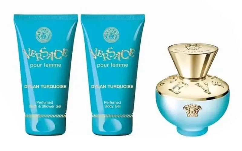 Versace Dylan Turquoise EDT 50ml 3 Piece Gift Set