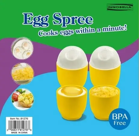 Innobella Egg Spree - all-in-one solution for boiling, poaching, and steaming eggs to perfection