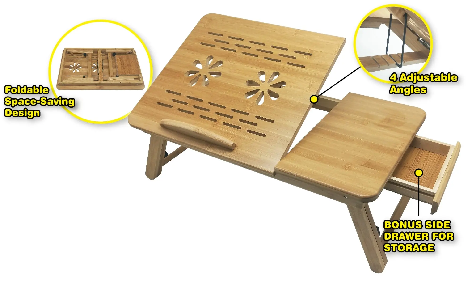 Vistara Bamboo Laptop Table