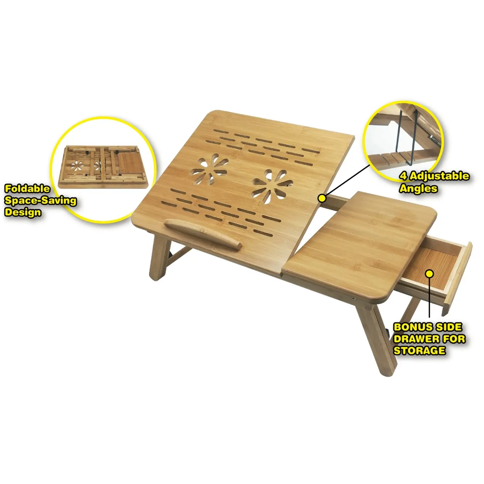 Vistara Bamboo Laptop Table