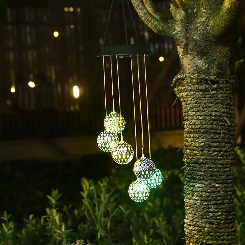 25th Solar LED Colour Changing Windchime