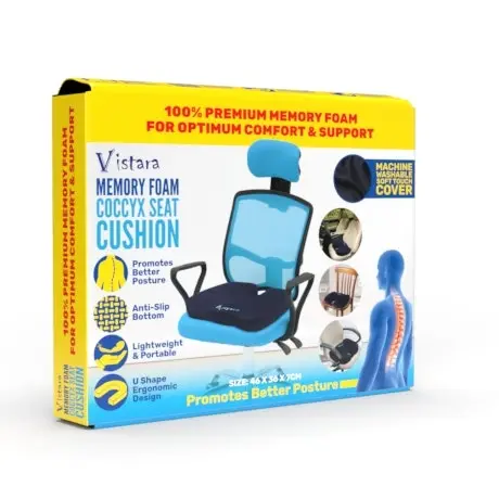 Vistara Memory Foam Coccyx Seat Cushion