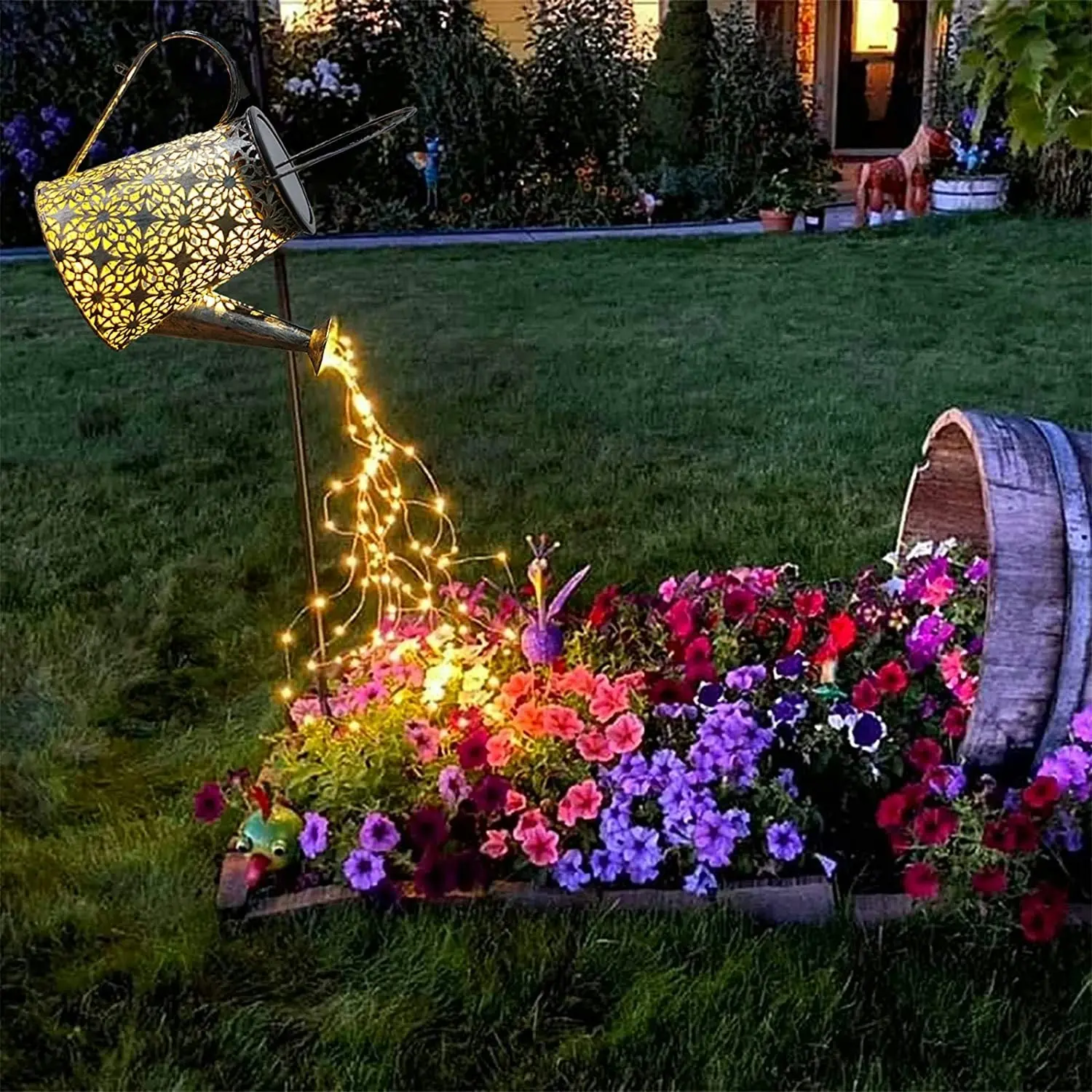 25th Hour Solar Garden Watering Can