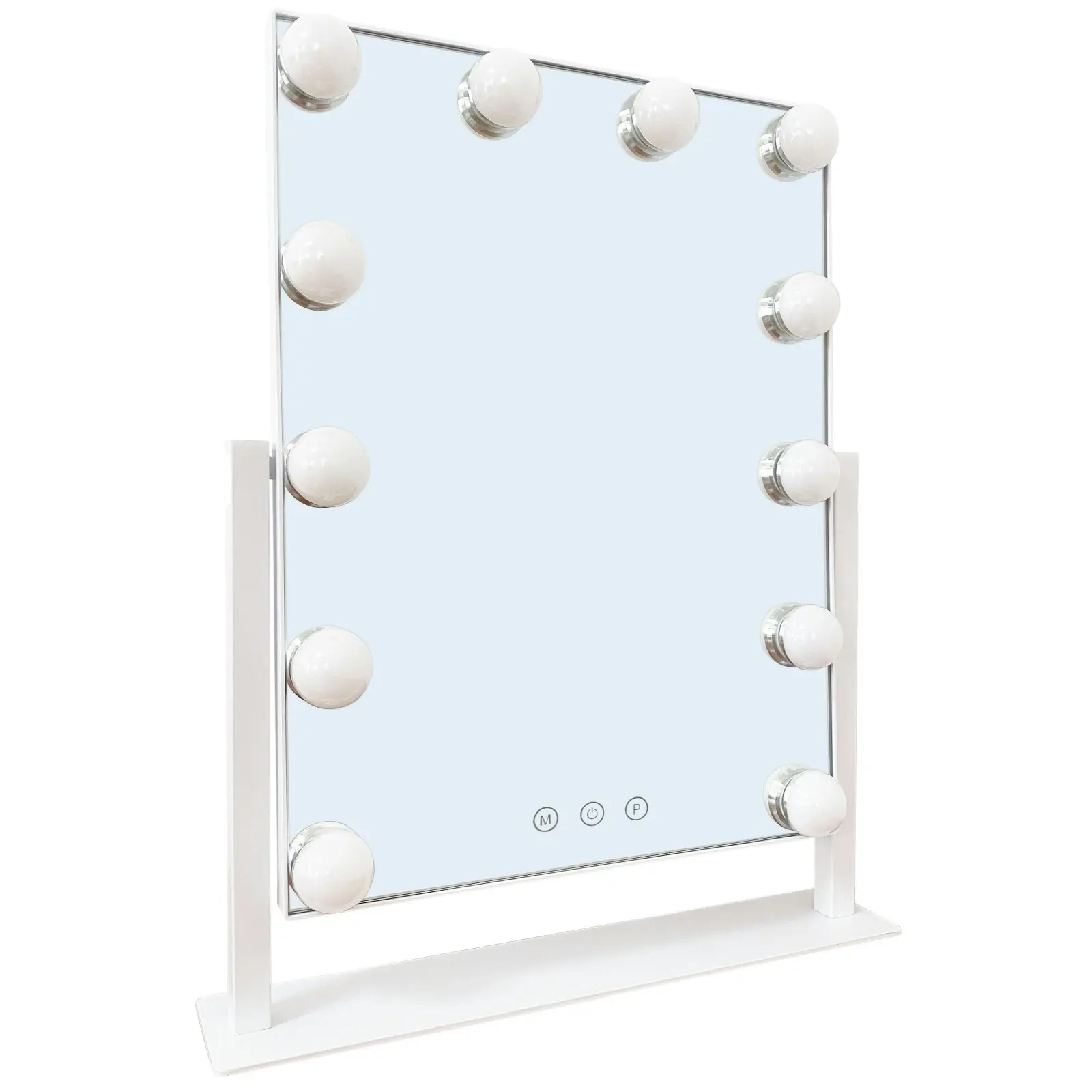 Impressions Makeup Mirror Hollywood Vanity Mirror with 12 LED Bulbs and Adjustable Brightness 43.8 X 35 CM