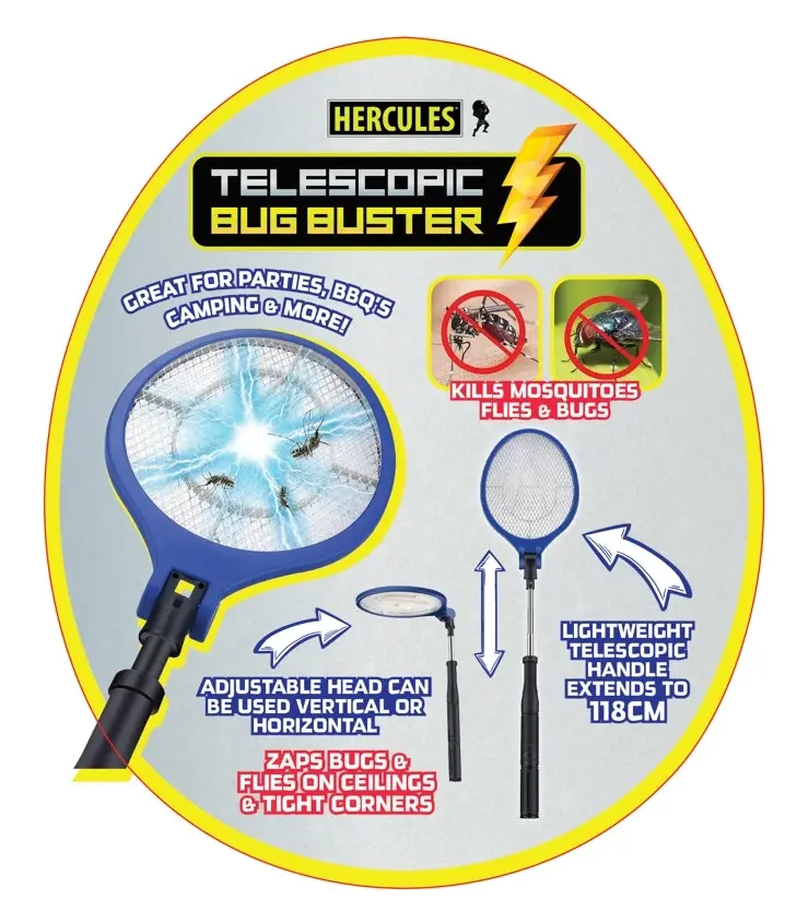 Hercules Telescopic Bug Buster extends to 112cm