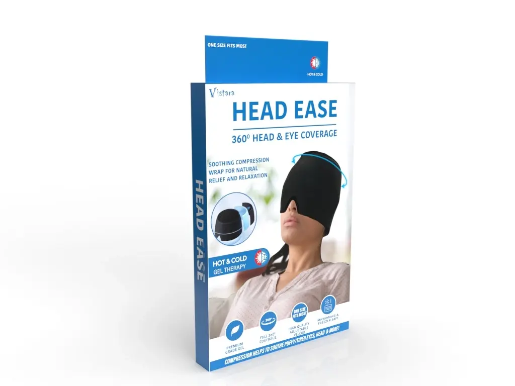 Head Ease Soothing Compression Wrap for Natural Relief & Relaxation