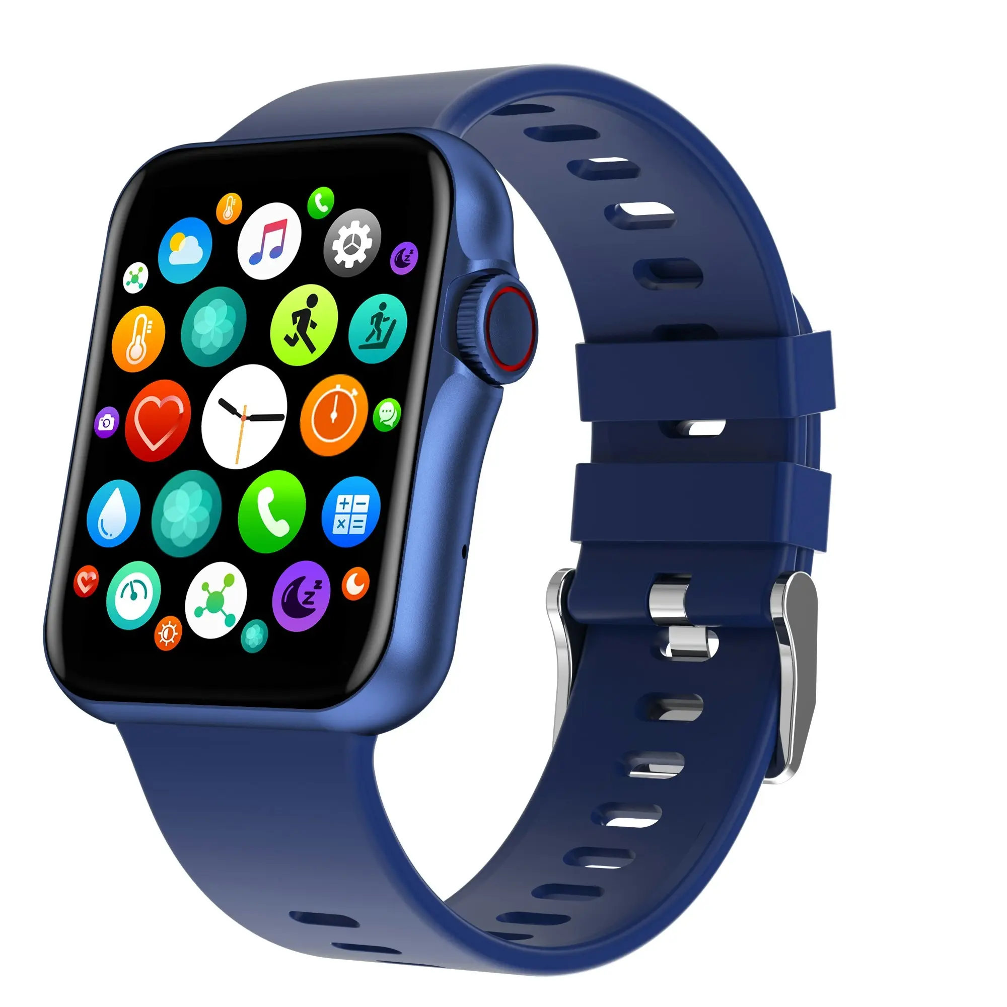 Bluetooth Smart Watch Monitor Heart Rate BPM Blood Pressure Oxygen - Blue