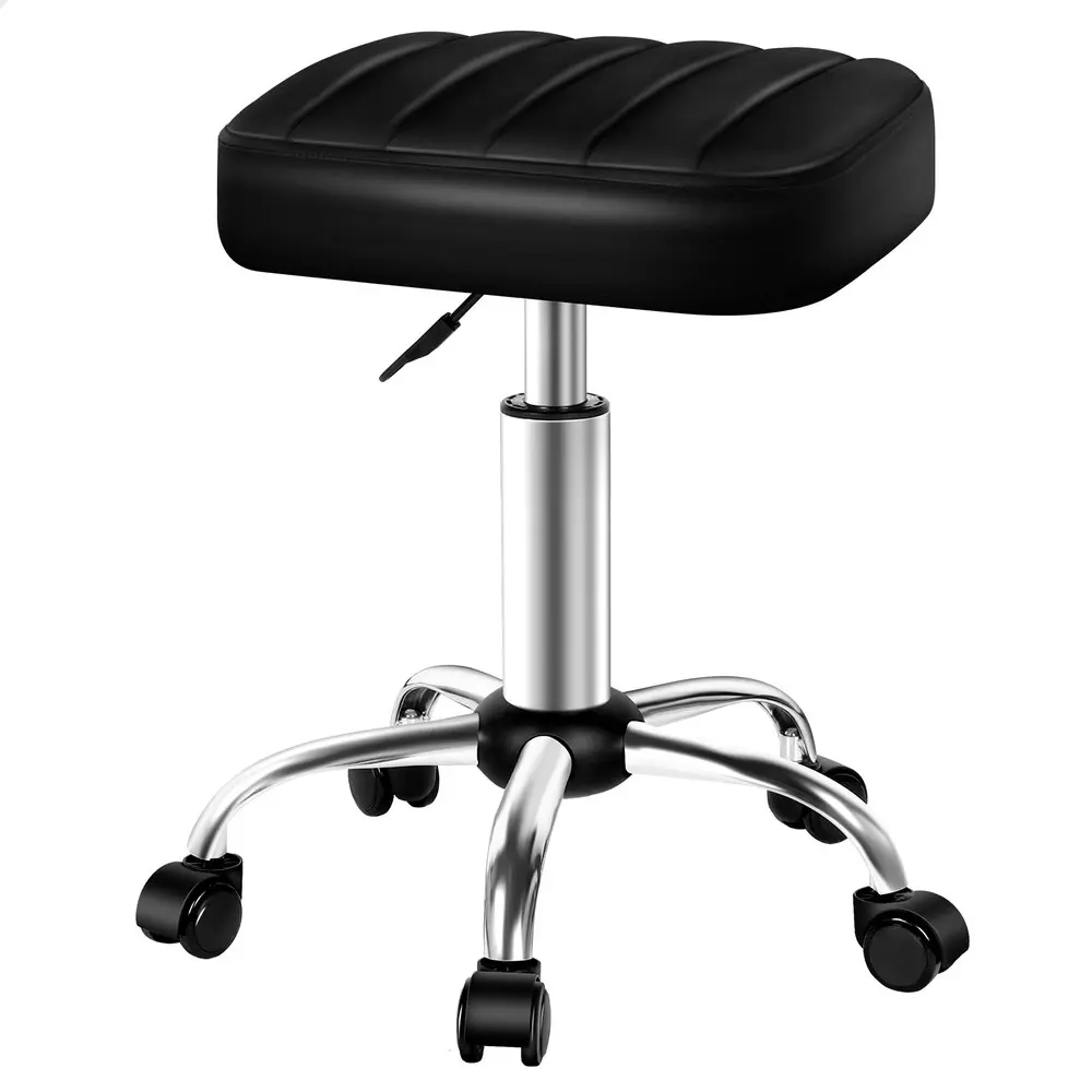 Alfordson Salon Stool Square Swivel Barber Hair Dress Chair Gas Lift Lina Black