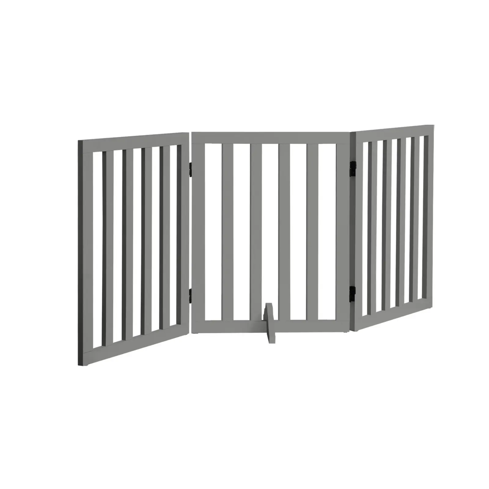 Alopet Wooden Pet Gate Dog Fence 142x60.5cm 3 Panels Safety Stair Barrier Security Door