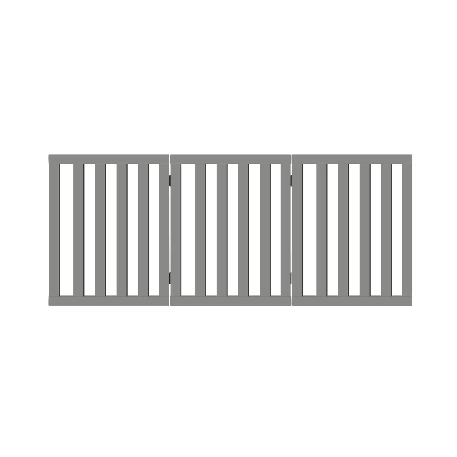 Alopet Wooden Pet Gate Dog Fence 142x60.5cm 3 Panels Safety Stair Barrier Security Door