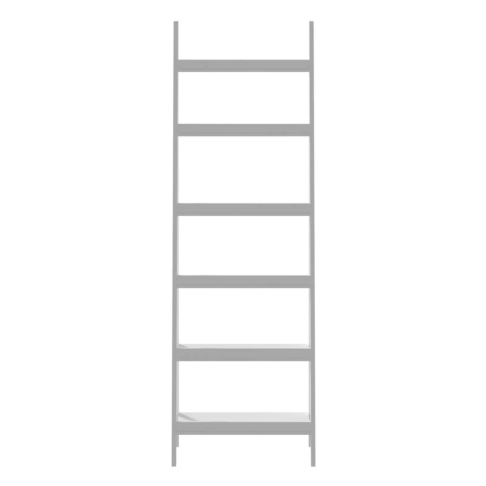 Oikiture Bookshelf 6 Tier Corner Ladder Shelf Home Storage Display Rack White