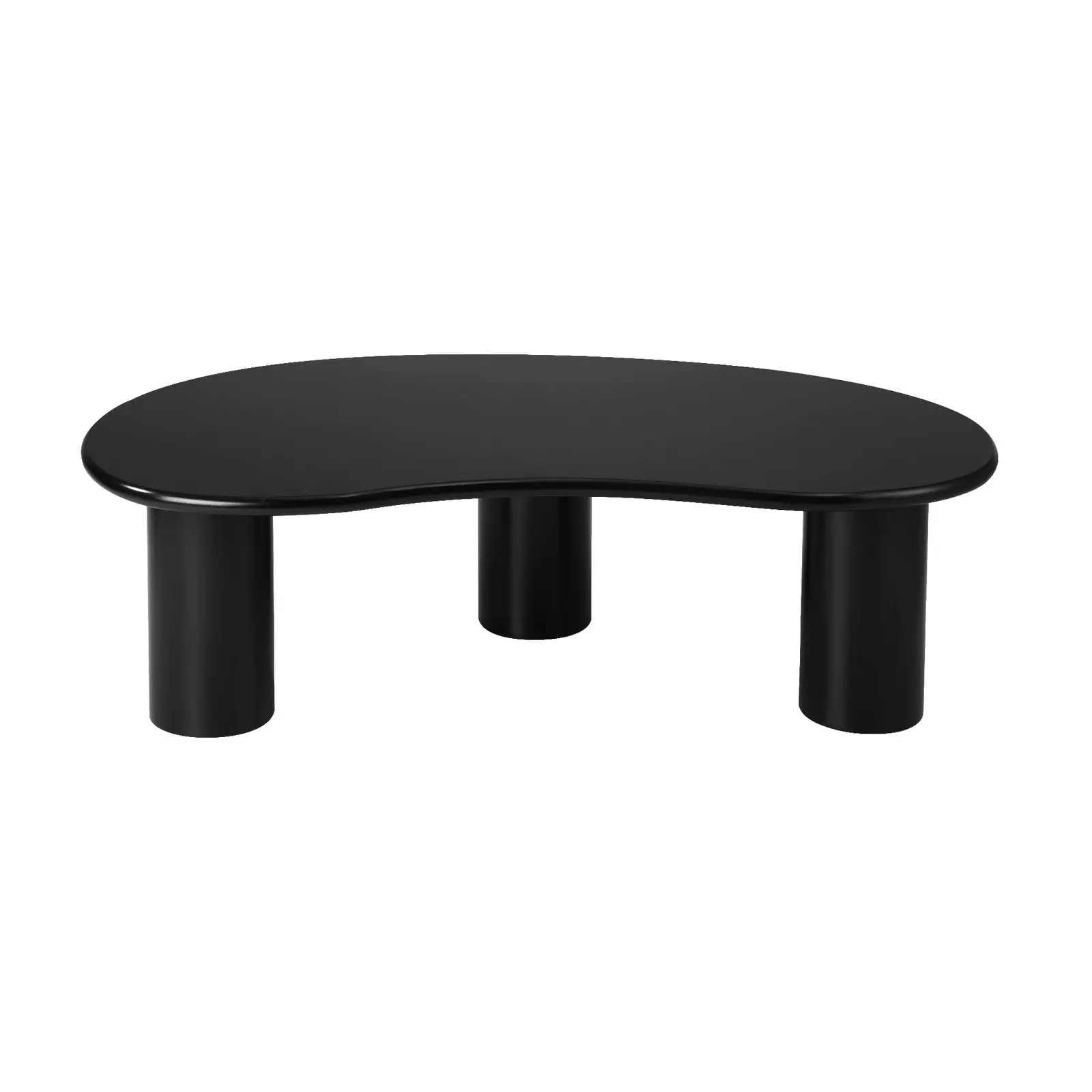 Oikiture Coffee Table Irregular Black