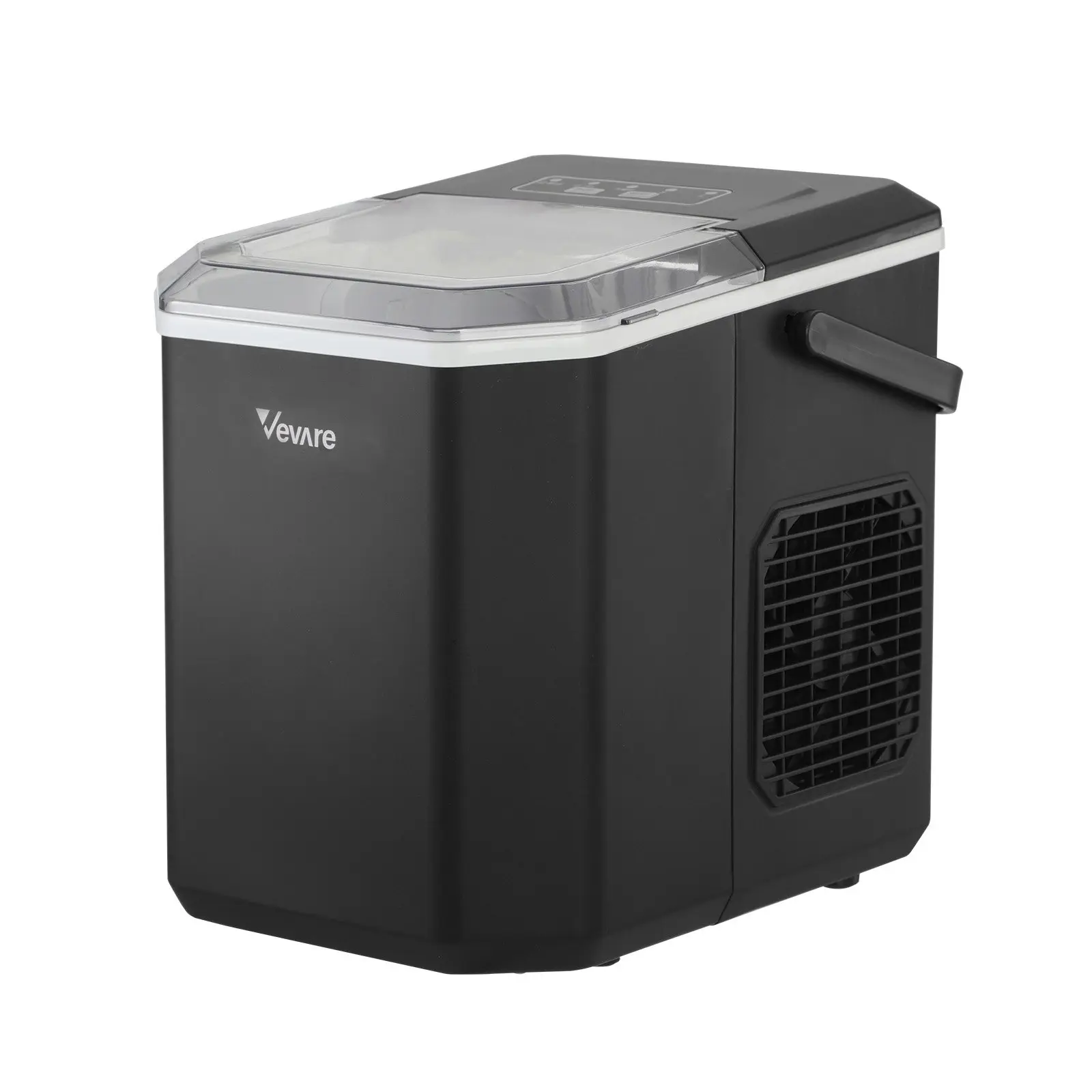 Vevare Portable Ice Maker Machine With Handle Black