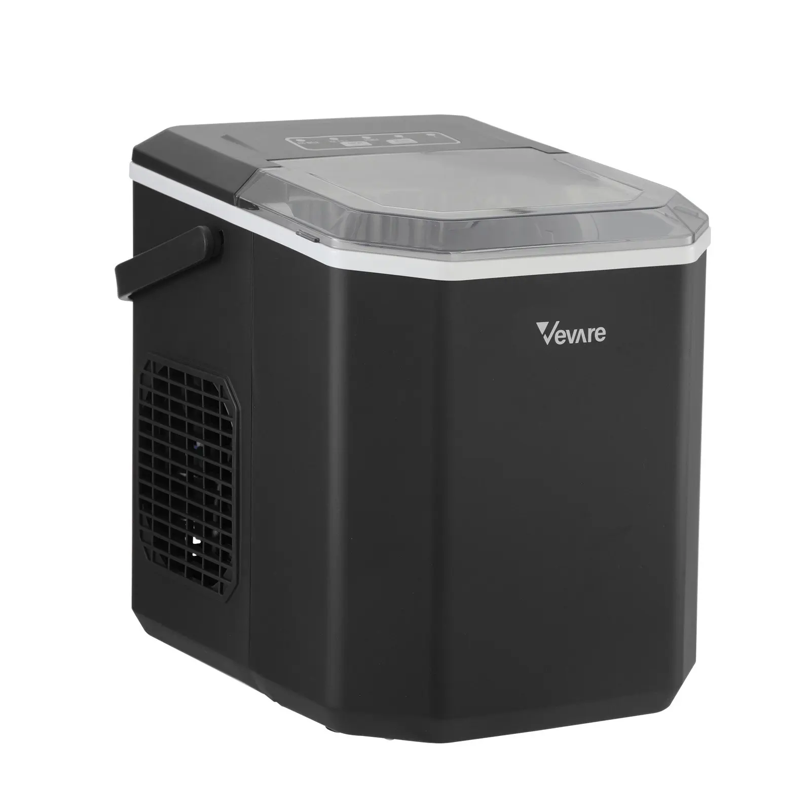 Vevare Portable Ice Maker Machine With Handle Black