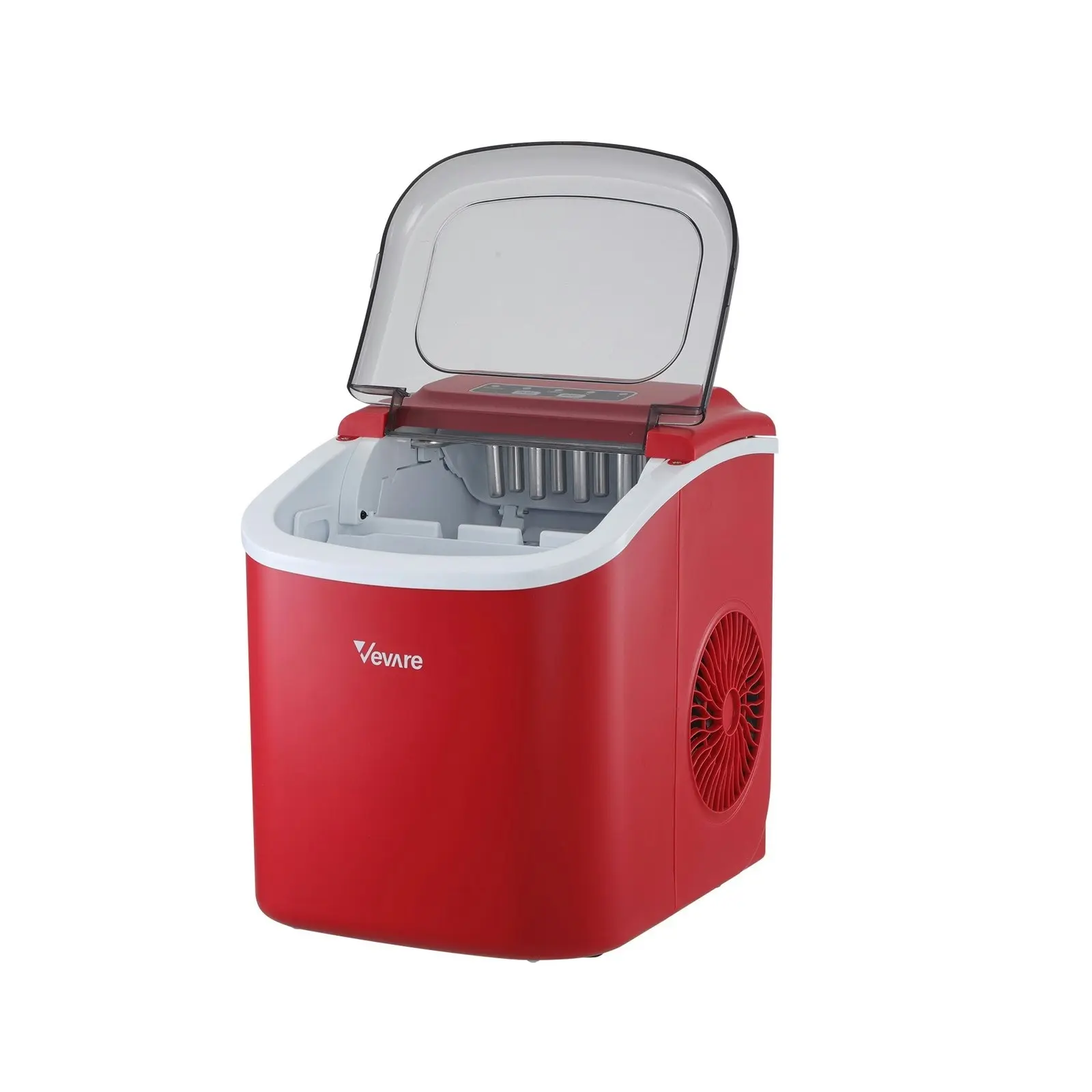 Vevare Portable Ice Maker Machine Red