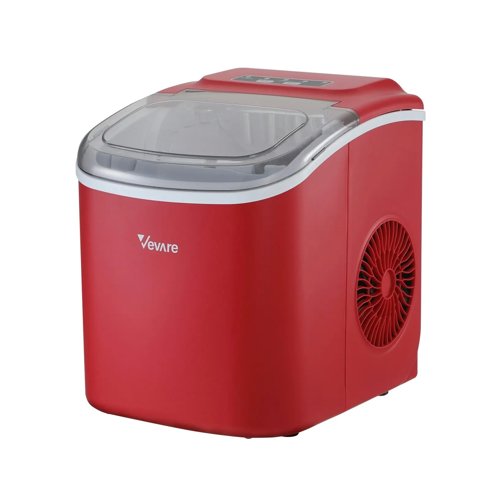 Vevare Portable Ice Maker Machine Red