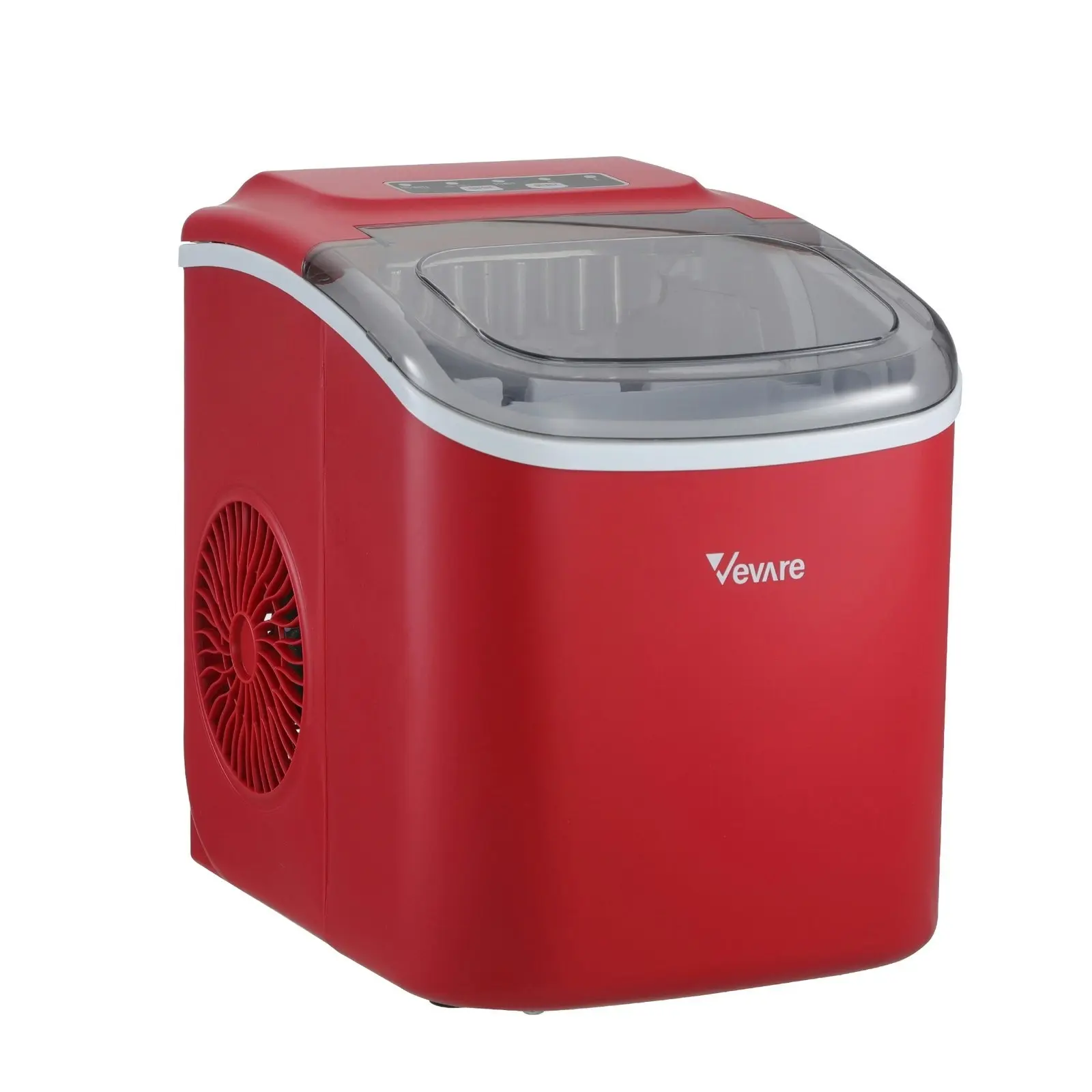 Vevare Portable Ice Maker Machine Red