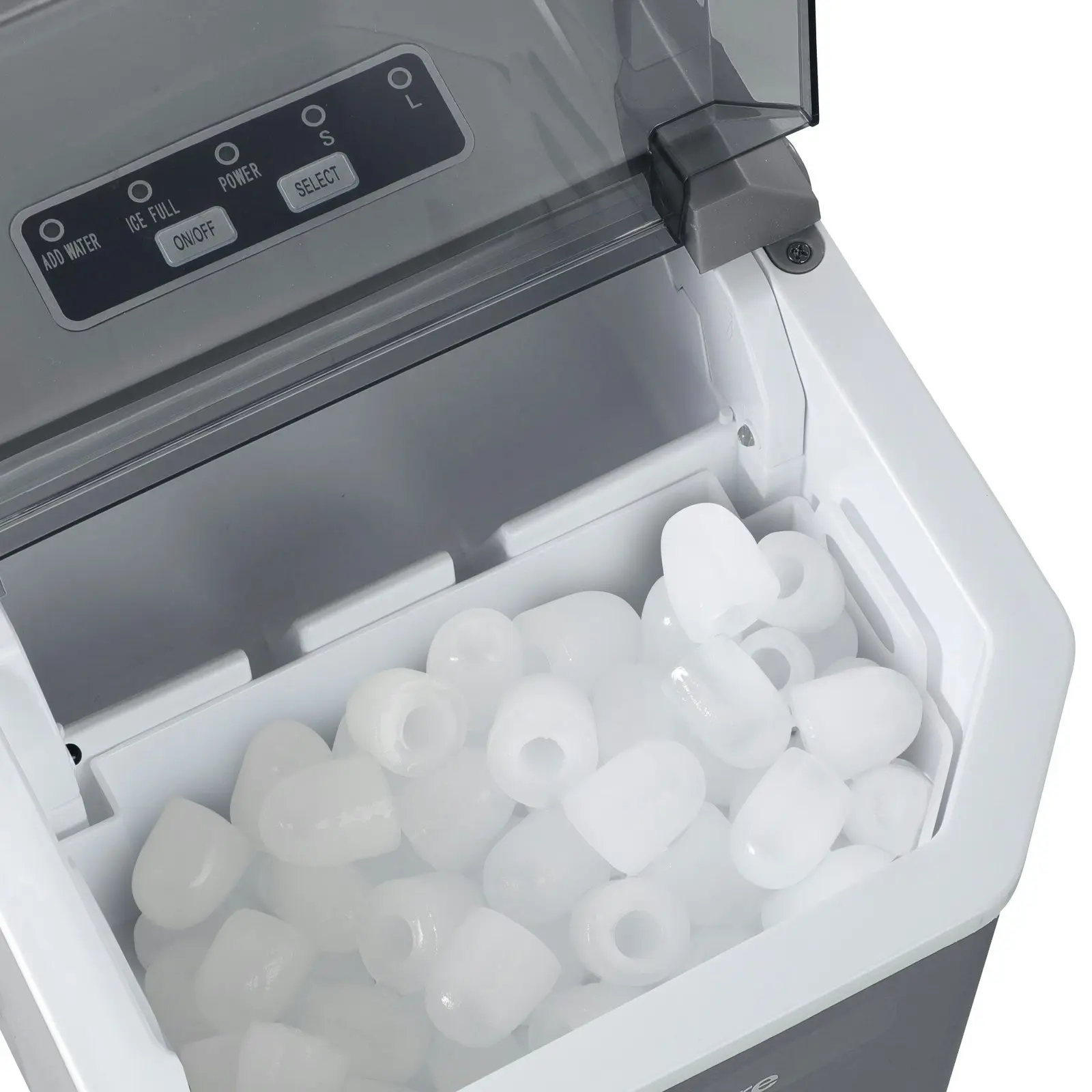 Vevare Portable Ice Maker Machine With Handle Grey