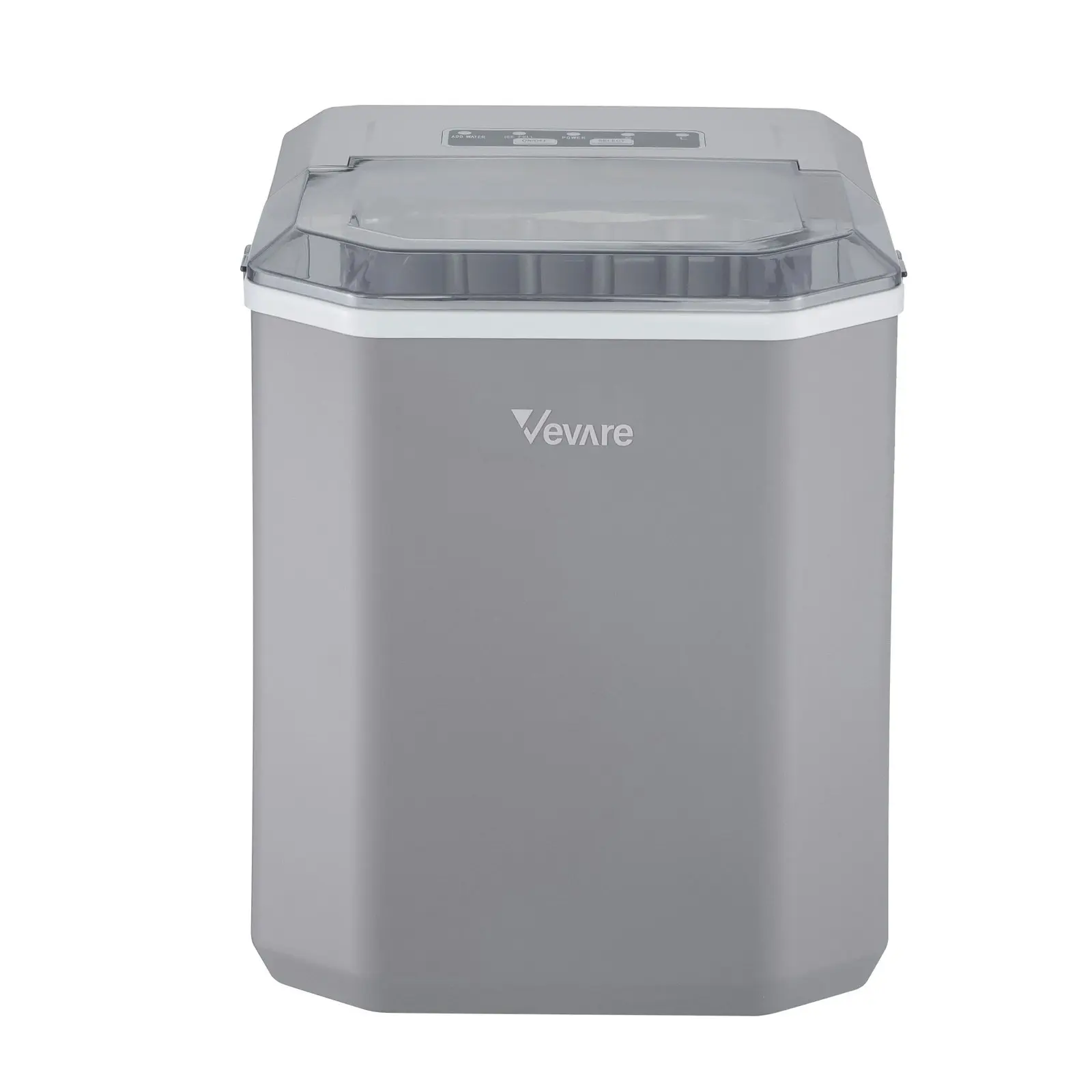 Vevare Portable Ice Maker Machine With Handle Grey