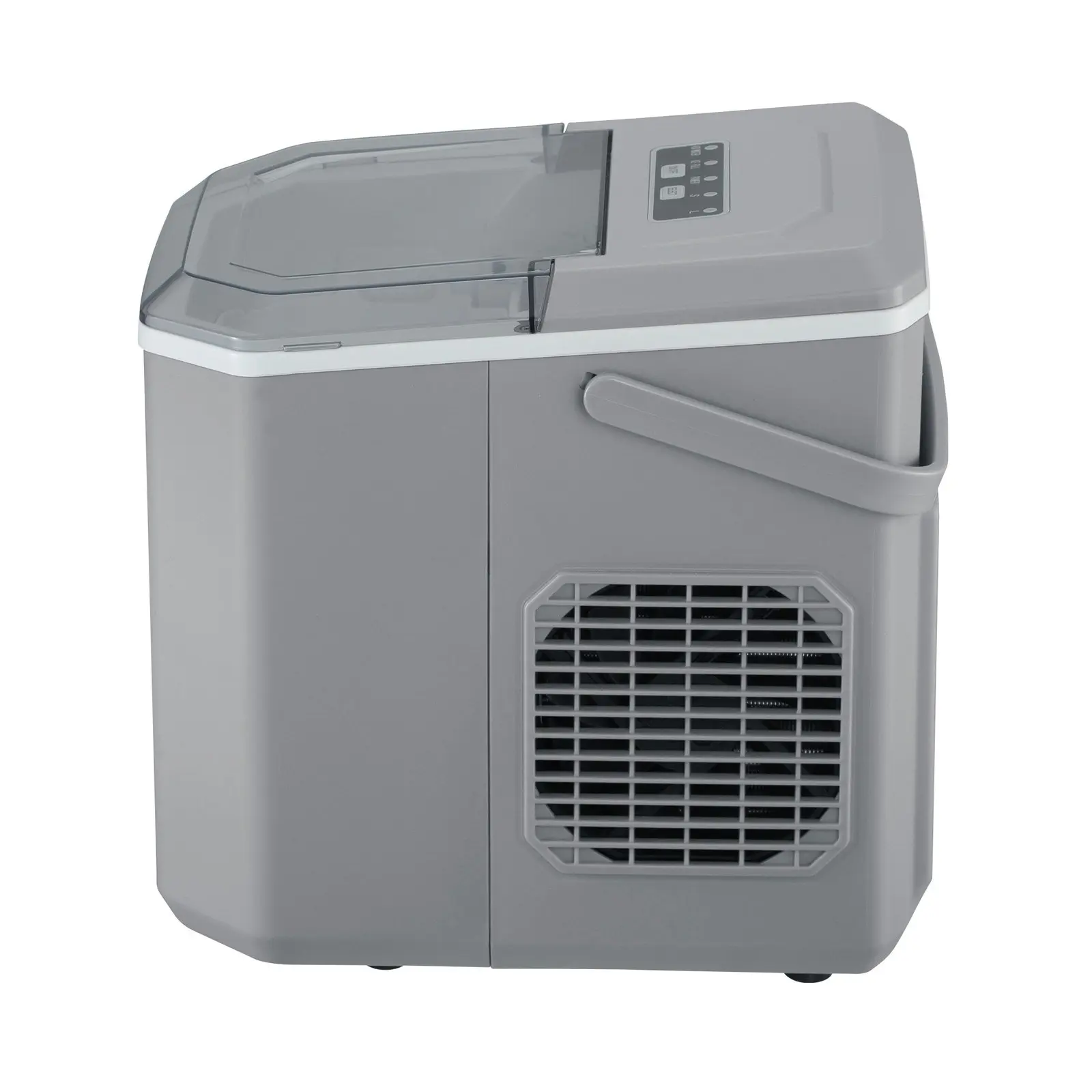 Vevare Portable Ice Maker Machine With Handle Grey