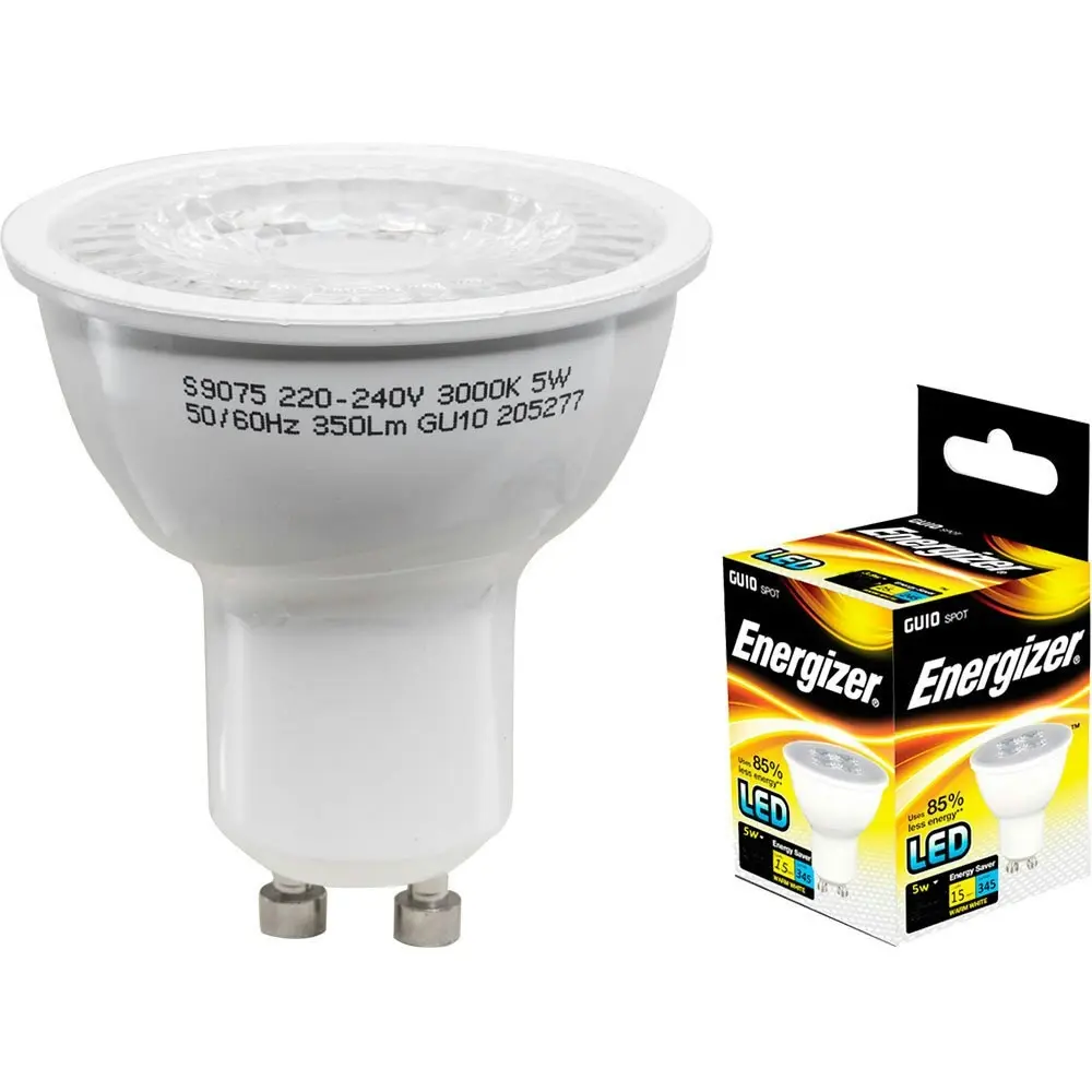 4PK Energizer LED GU10 5W/350LM Warm White Downlight Spot Lightbulb Bulb 50W