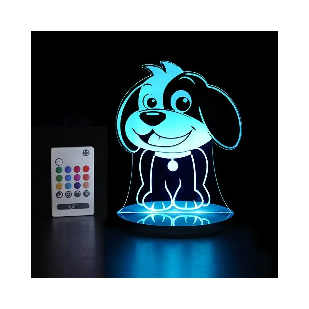 Tulio Dream Lights LED Night Lamp w/ Remote Kids/Children Bedroom 26.5cm Dog