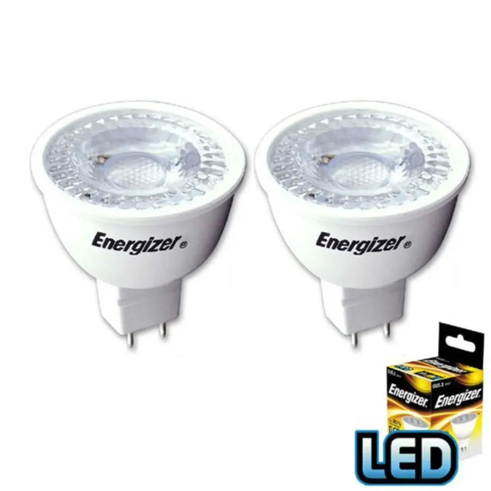 6pc Energizer LED GU5.3/MR16 5W/350LM Warm White Light Bulb/Lightbulb 35W