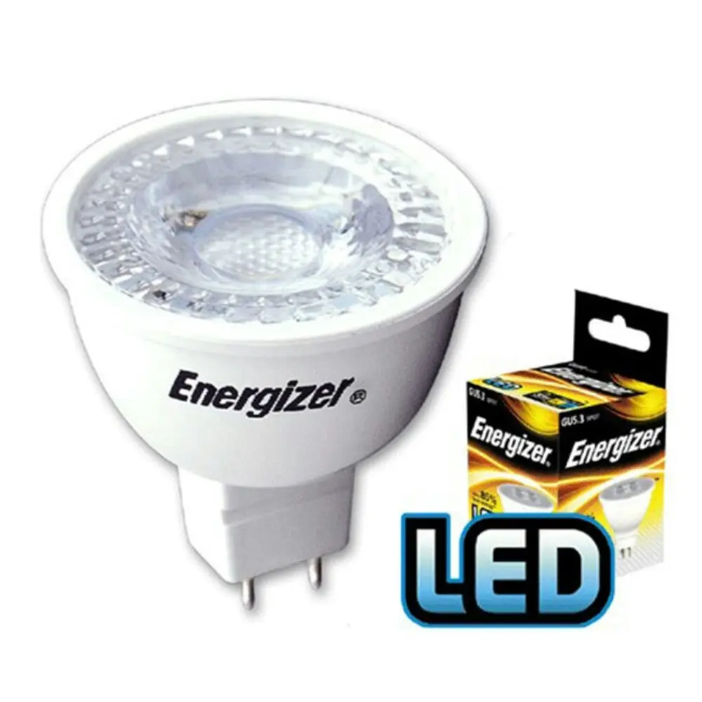 4PK Energizer LED GU5.3/MR16 5W/345LM Warm White Downlight Spot Lightbulb Bulb