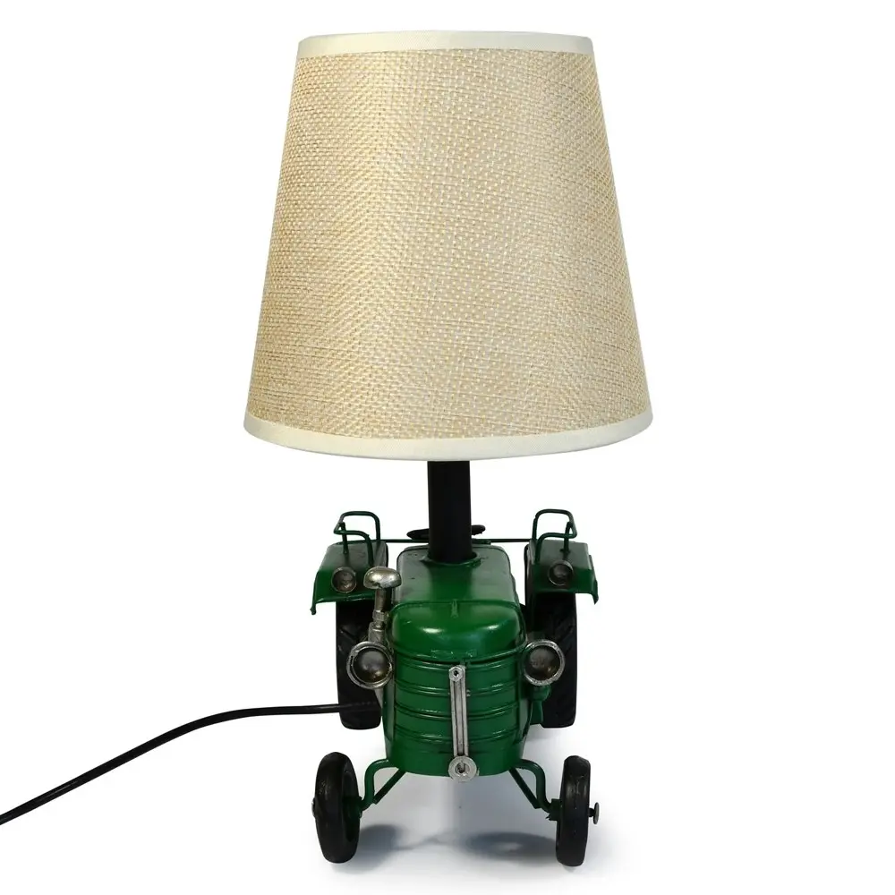 Auto Petit USB LED Desk/Table Lamp Tractor 17.5x25.5cm Retro Home Décor Green