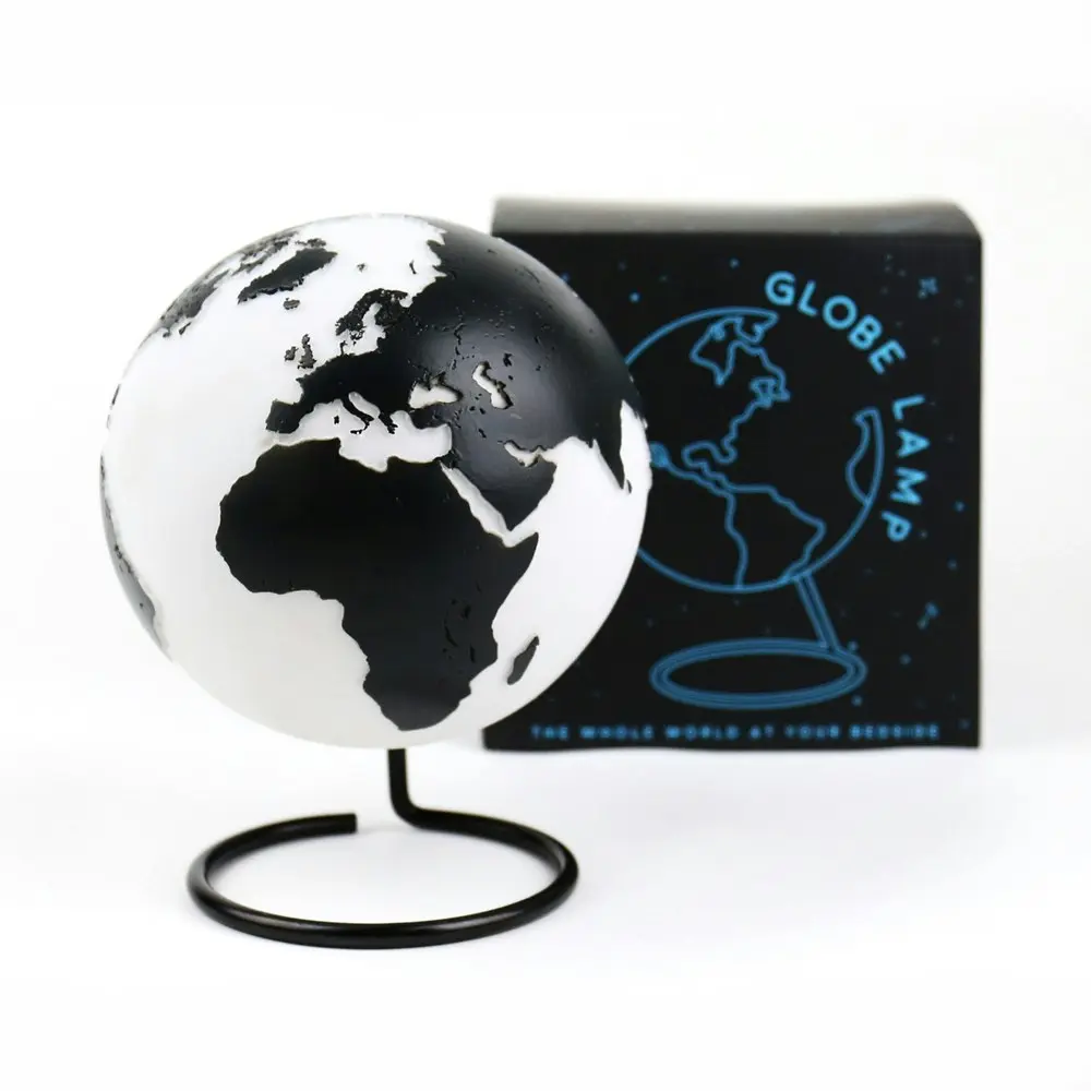 Gift Republic 16.5cm Globe Lamp Bedside Desk World Night Light Home Room Decor