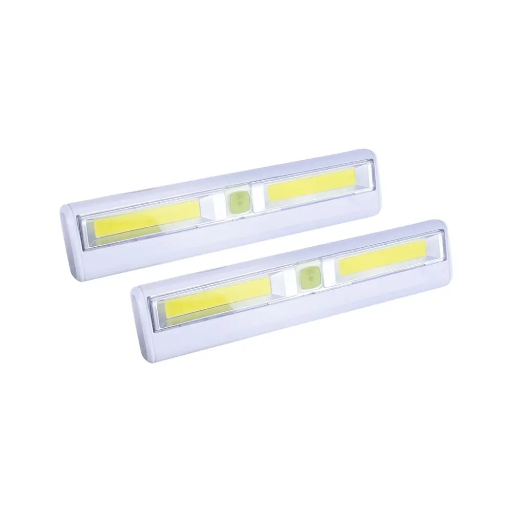 2pc Brillar Magnetic COB LED Multipurpose Adhesive Light Bar w/ Remote Control