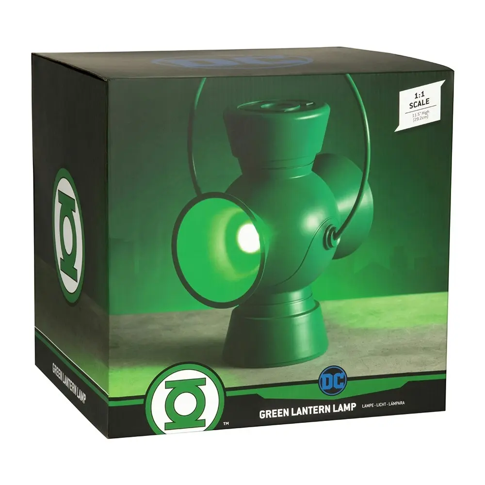 Paladone 29.2cm Green Lantern Lamp Kids/Children Bedroom Decor Night Light