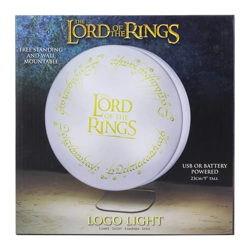 Paladone 23cm The Lord Of The Rings Logo Light Kids Bedside Table/Wall Lamp