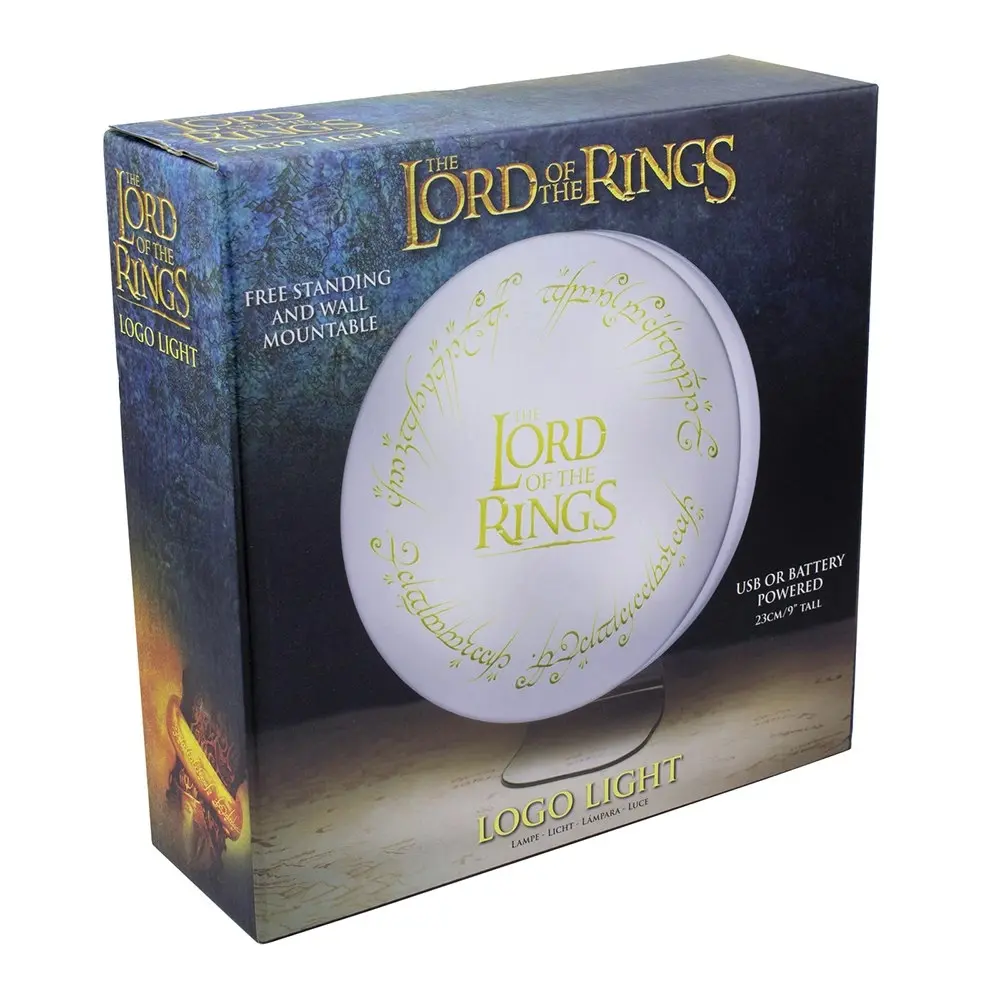 Paladone 23cm The Lord Of The Rings Logo Light Kids Bedside Table/Wall Lamp