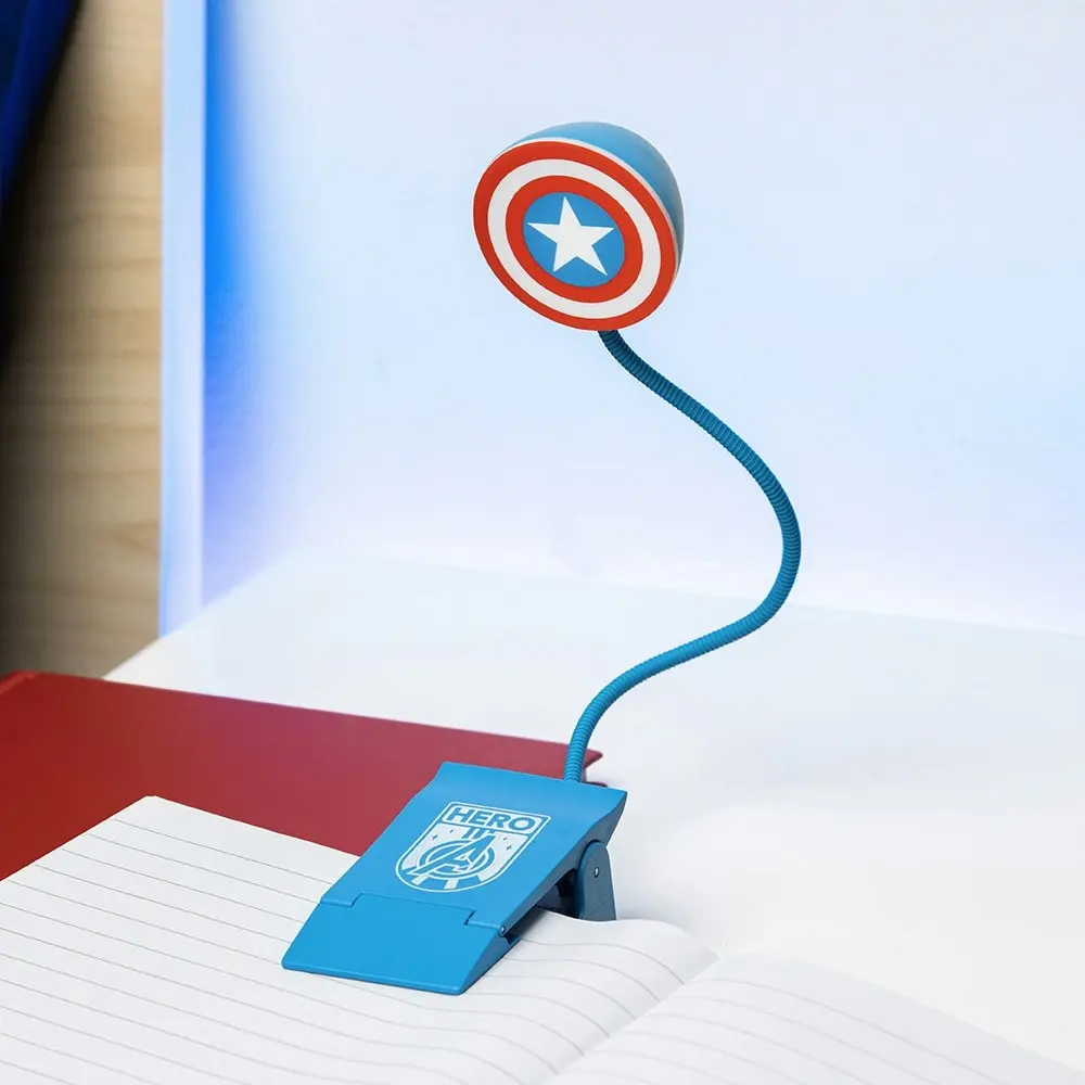 Paladone 31cm Captain America Hero Book Light Kids/Children Reading Night Lamp