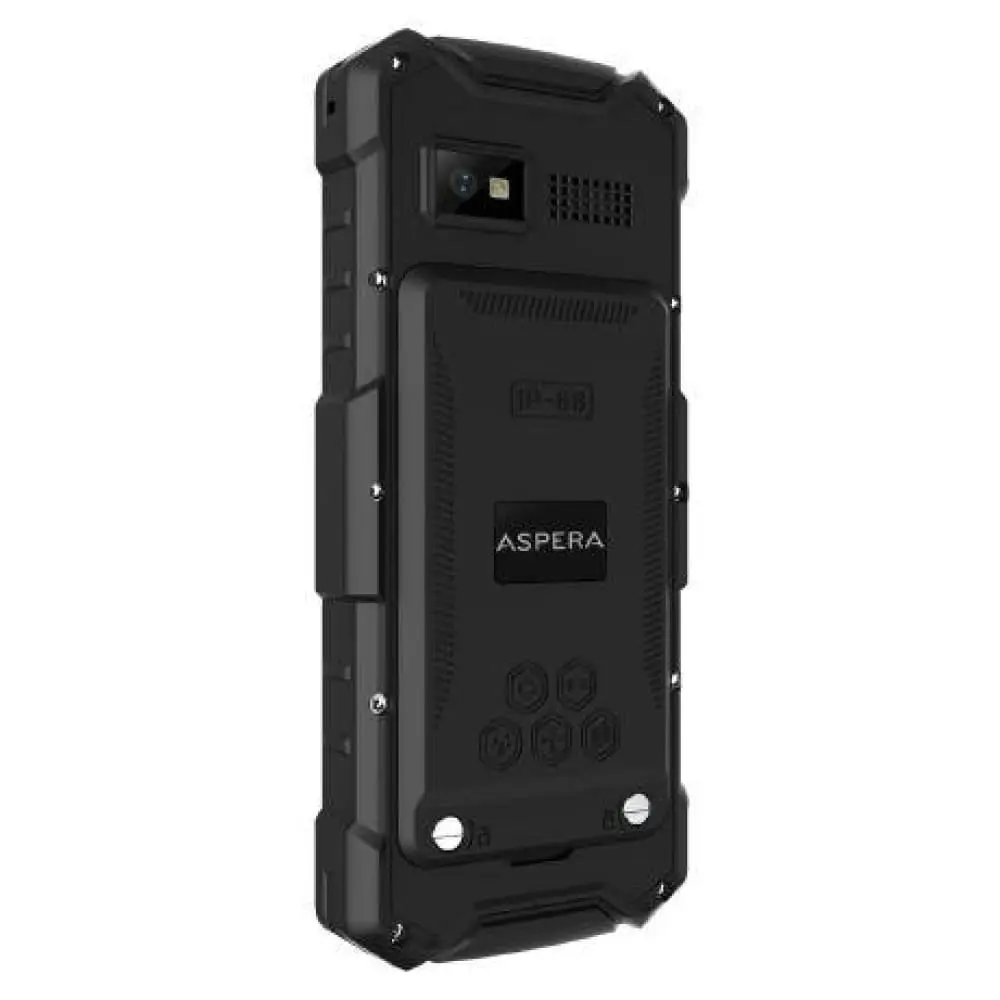 Aspera R40 4G Rugged Candybar Phone - Black