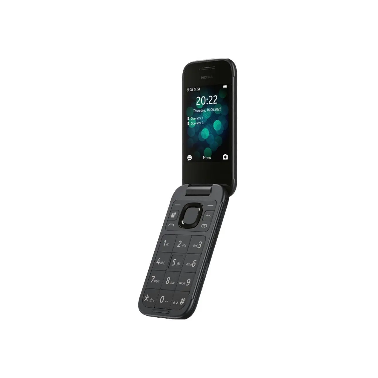 Nokia 2660 Dual SIM 4G FLIP BIG Button Phone Unlocked - Black